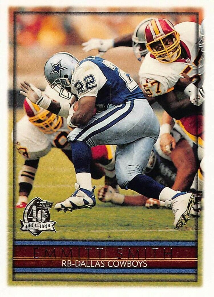 Emmitt Smith 1996 Topps 40th Anniversary Series Mint Card #306