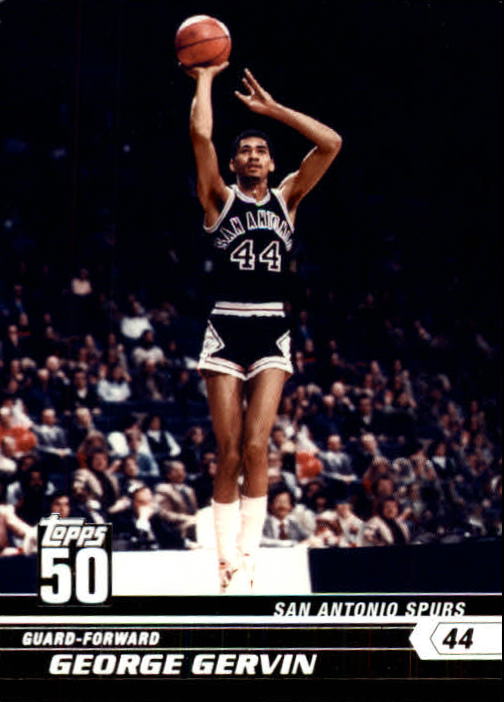 George Gervin 2007 2008 Topps 50th Anniversary Series Mint Card #34
