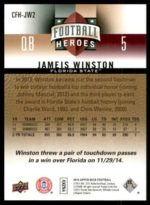 2015 Upper Deck College Football Heroes Set with ROOKIE Cards of Jameis Winston and Marcus Mariota