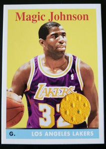 Magic Johnson 2008 2009 Topps 1958-59 Variations GAME USED JERSEY Mint Card #174