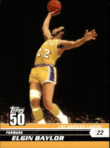 Elgin Baylor 2007 2008 Topps 50th Anniversary Series Mint Card #16