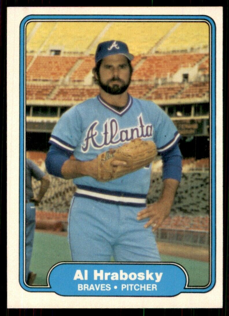 Al Hrabosky 1982 Fleer Baseball Series Mint DOUBLE ERROR Card #438