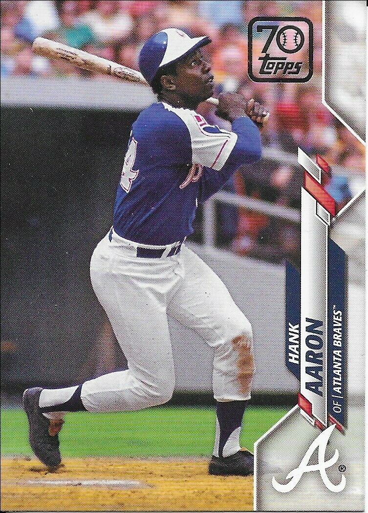 Hank Aaron 2021 Topps 70 Years of Topps Series Mint Card #70YT-70