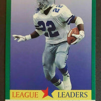 Emmitt Smith 1991 Fleer League Leaders Series Mint Card #418