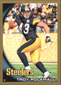 Troy Polamalu 2010 Topps GOLD Series Mint Card #106  SERIAL #668/2010