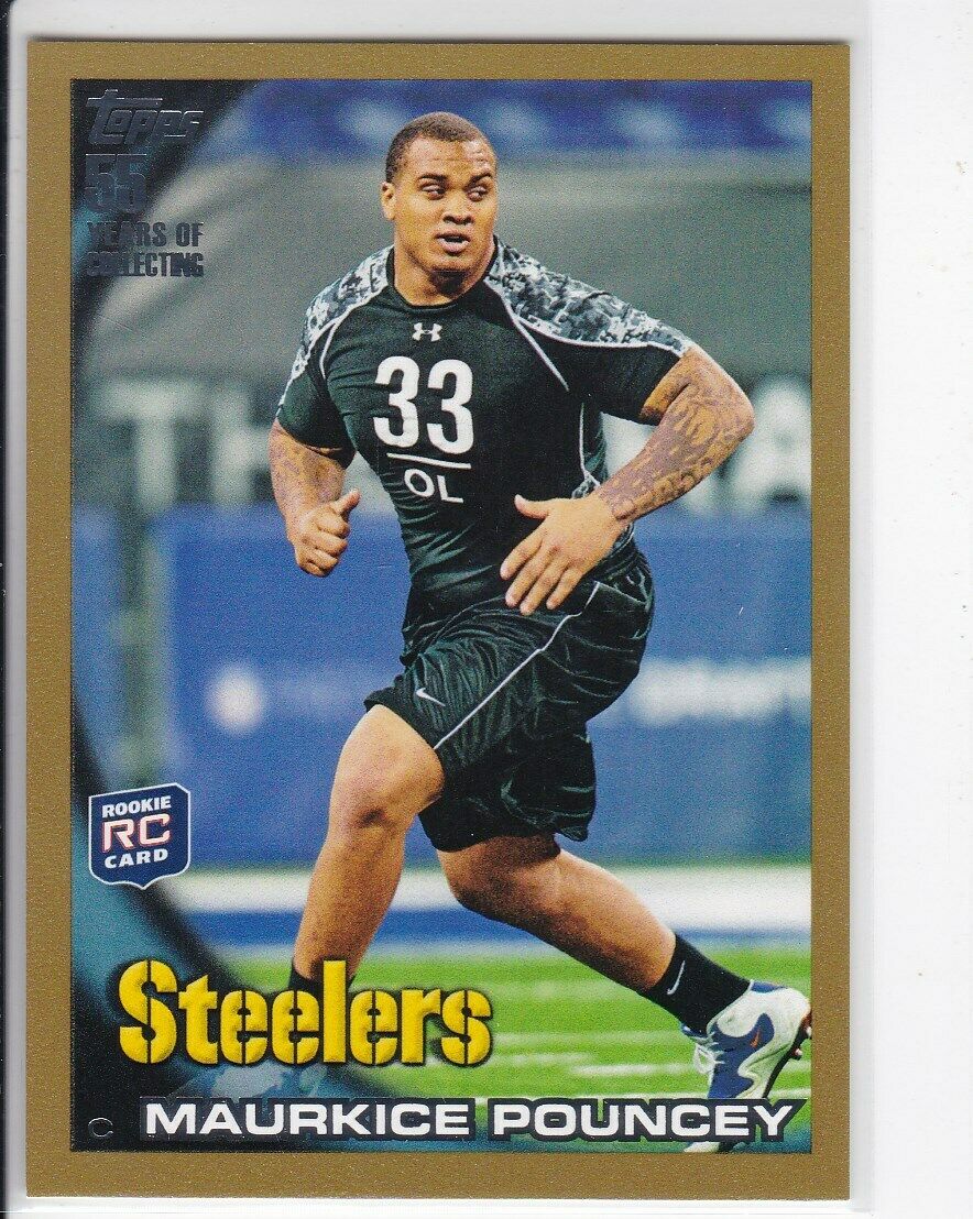 Maurkice Pouncey 2010 Topps GOLD Series Mint ROOKIE Card #127  SERIAL #1697/2010