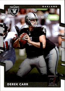 Derek Carr 2017 Donruss Series Mint Card #133