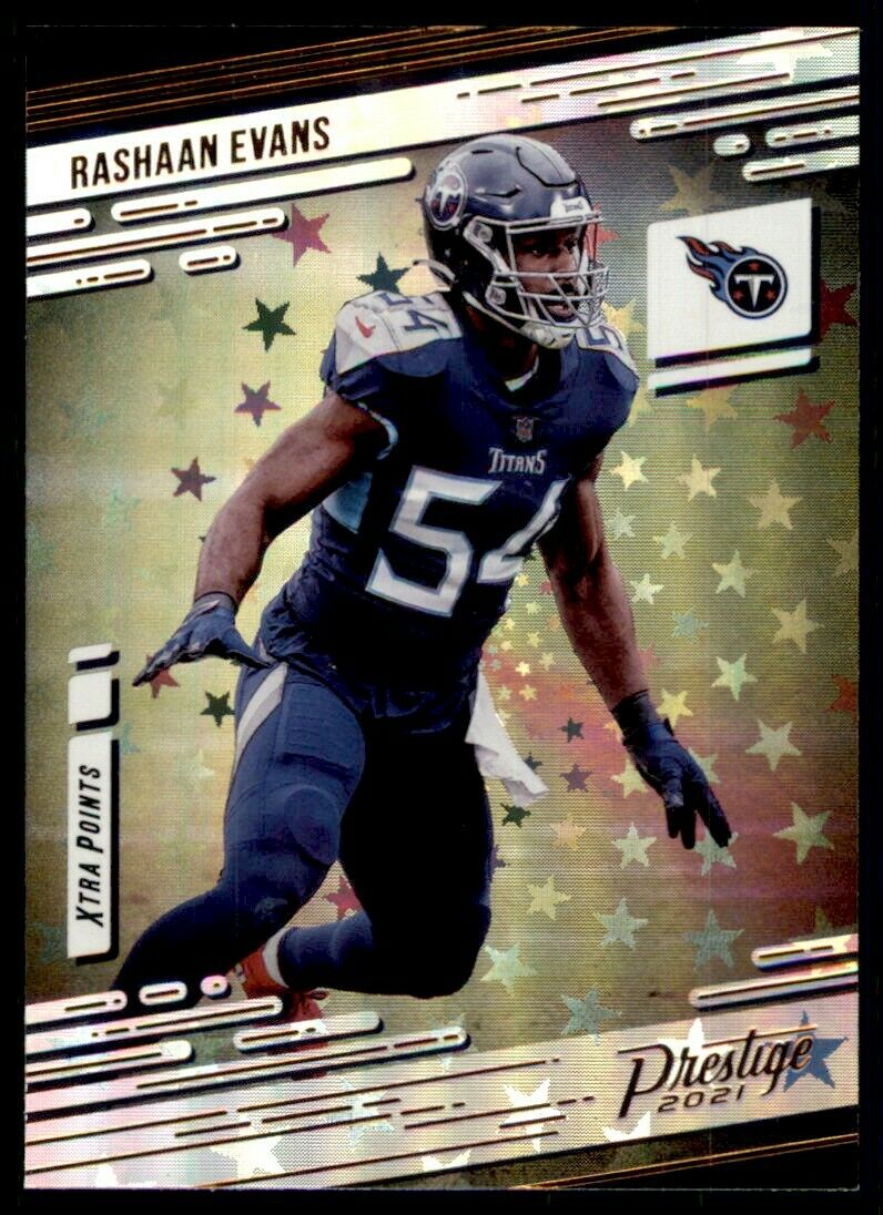 Rashaan Evans 2021 Panini Prestige Xtra Points Astral Mint Card #180