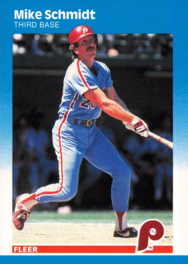 Mike Schmidt 1987 Fleer Series Card #187