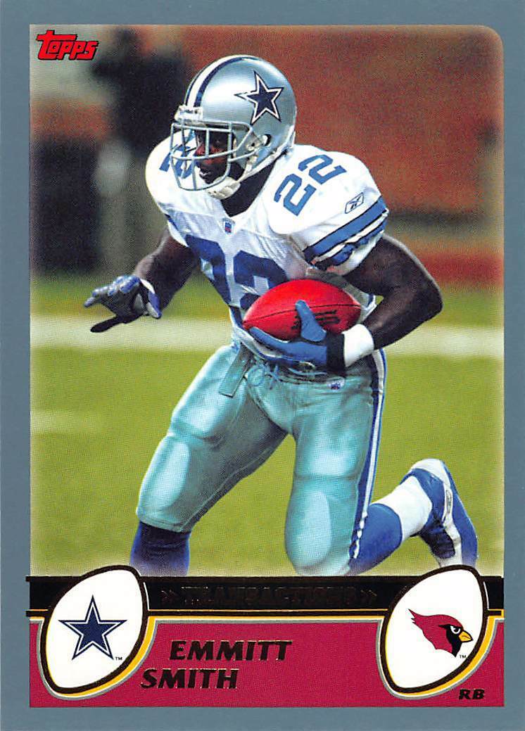 Emmitt Smith 2003 Topps Transactions 1st Edition Series Mint Card #150