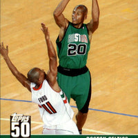 Ray Allen 2007 2008 Topps 50th Anniversary Series Mint Card #36