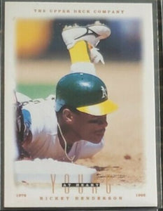 Rickey Henderson 1996 Upper Deck Young At Heart Series Mint Card #110