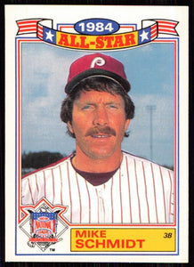 Mike Schmidt 1985 Topps Glossy All-Stars Series Card #4
