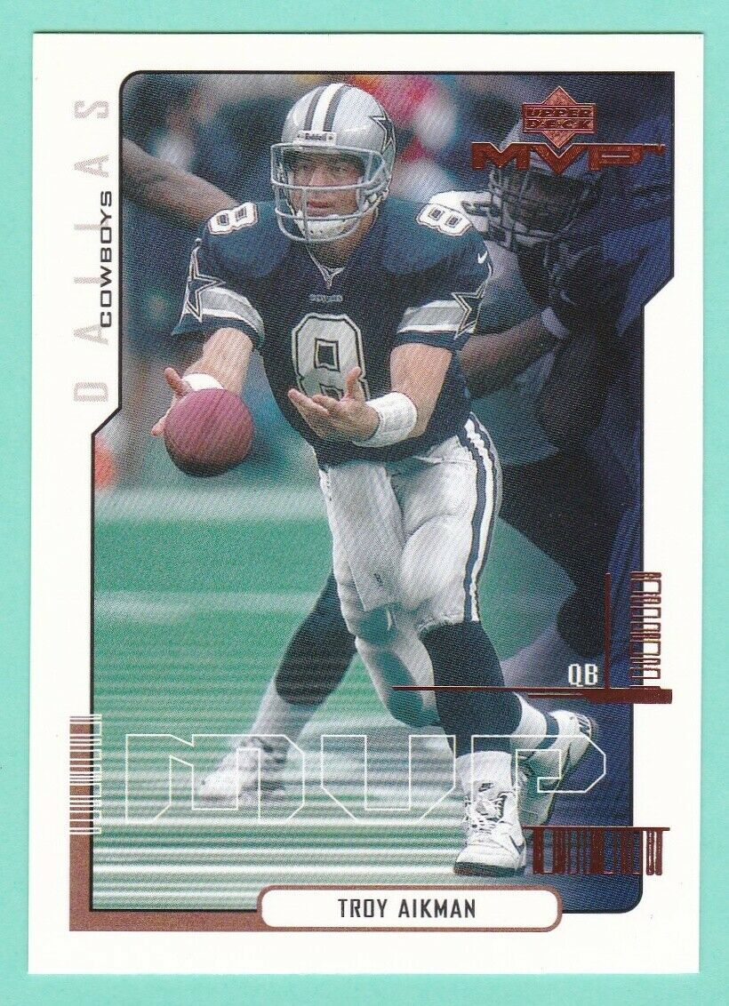 Dallas Cowboys Troy Aikman Game Used Jersey Card for Sale in