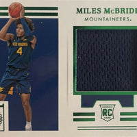 Miles Mcbride 2021 Chronicles Rookie Substantial Swatches Green Parallel ROOKIE Jersey Card #ESS-MM