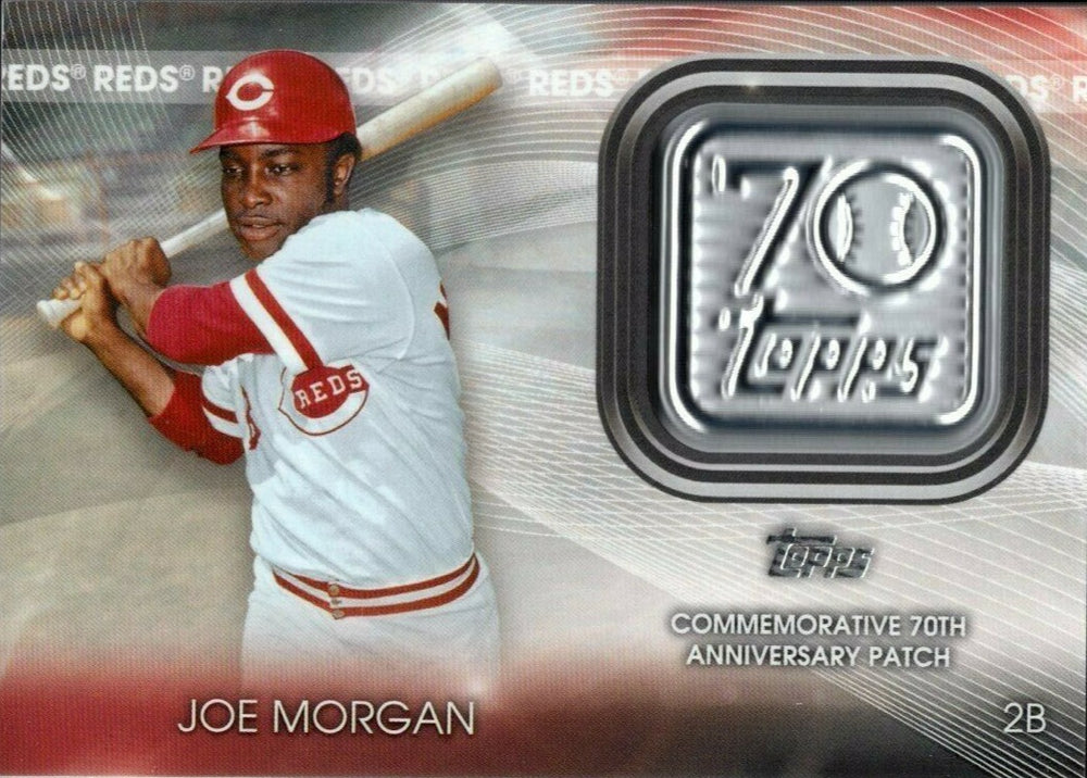 Joe Morgan 2021 Topps Commemorative 70th Anniversary Patch Series Mint Card #70LP-JM