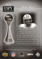2005 Upper Deck ESPN ESPY Award Winners Insert Set with Brett Favre, Peyton Manning and Tom Brady Plus
