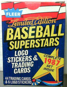 1987 Fleer Limited Edition Baseball Superstars Set