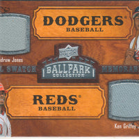 Ken Griffey Jr. / Andruw Jones 2008 Upper Deck Ballpark Collection Dual Game Used Jersey