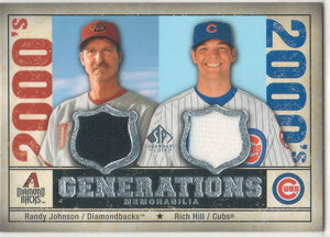 Randy Johnson 2008 SP Legendary Cuts "Generations" Dual Game Used Jerseys