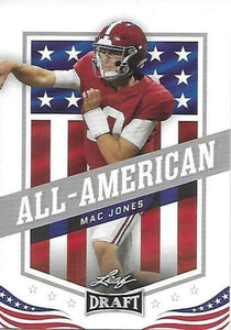 Mac Jones 2021 Leaf Draft All American ROOKIE Series Card #46
