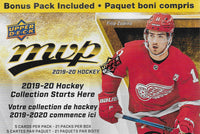 2019 2020 Upper Deck MVP NHL Hockey Blaster Box with Gold Parallel Exclusives
