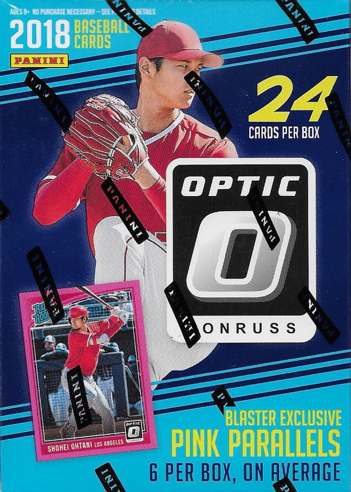 2018 Donruss OPTIC Baseball Blaster Box of Packs 6 EXCLUSIVE Pink Parallel Cards