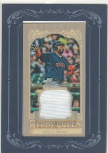 David Ortiz 2012 Topps Gypsy Queen Framed Mini Relics Game Used Jersey (White)