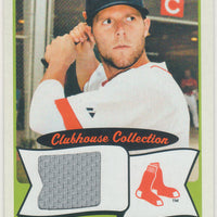 Dustin Pedroia 2014 Topps Heritage Game Used Jersey Card (Gray Swatch)