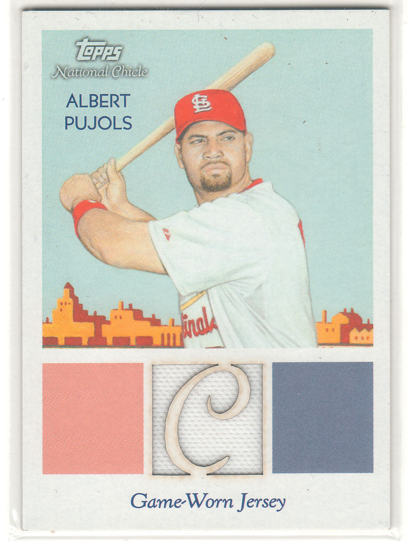 Albert Pujols 2010 Topps National Chicle Game Used Jersey #33/199