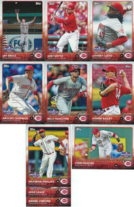 Cincinnati Reds 2015 Topps OPENING DAY Series 10 card Team Set with Aroldis Chapman and Joey Votto Plus