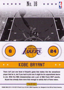 Kobe Bryant 2013 2014 Hoops Above the Rim Basketball Series Mint Card #16