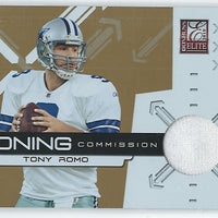 Tony Romo 2010 Donruss Elite "Zoning Commission" Game Used Jersey #84/299