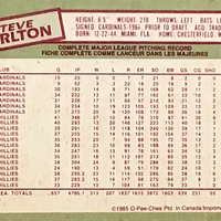 Steve Carlton 1985 O-Pee-Chee Series Mint Card #360