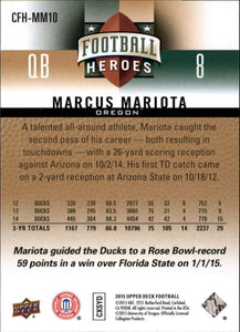 2015 Upper Deck College Football Heroes Set with ROOKIE Cards of Jameis Winston and Marcus Mariota