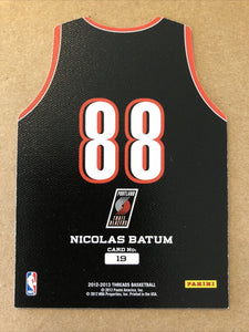 Nicolas Batum 2012 2013 Panini Threads Team Threads Die-Cut Series Mint Card #19