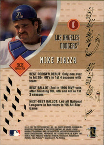 Mike Piazza 1997 Bowman's Best Best Cuts REFRACTOR Series Mint Card #8