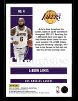 LeBron James 2021 2022 Panini Chronicles Series Mint Card #4
