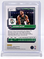 Jayson Tatum 2022 2023 Panini Donruss Green Laser Series Mint Card #1
