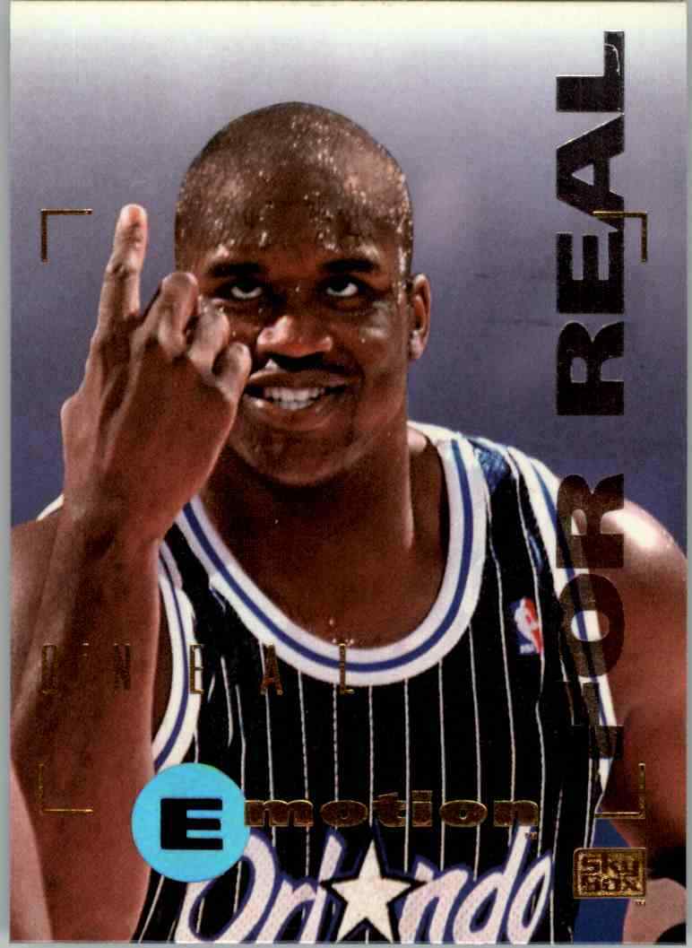 Shaquille O'Neal 1995 1996 Skybox Emotion For Real Series Mint Card #70