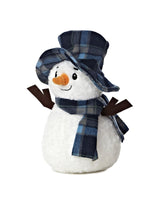 Aurora Bundled Up Snowman Plush 10" Carrot Nose Stuffed Toy with Hat
