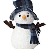 Aurora Bundled Up Snowman Plush 10" Carrot Nose Stuffed Toy with Hat