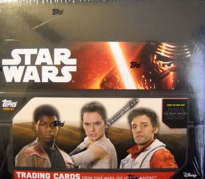 Topps Star Wars The Force Awakens HOBBY Edition 24 Pack Box with 3 EXCLUSIVE FOIL PARALLEL Cards