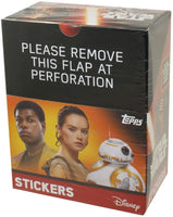 Topps Star Wars The Force Awakens 2016 Sticker Box with 250 Total Stickers
