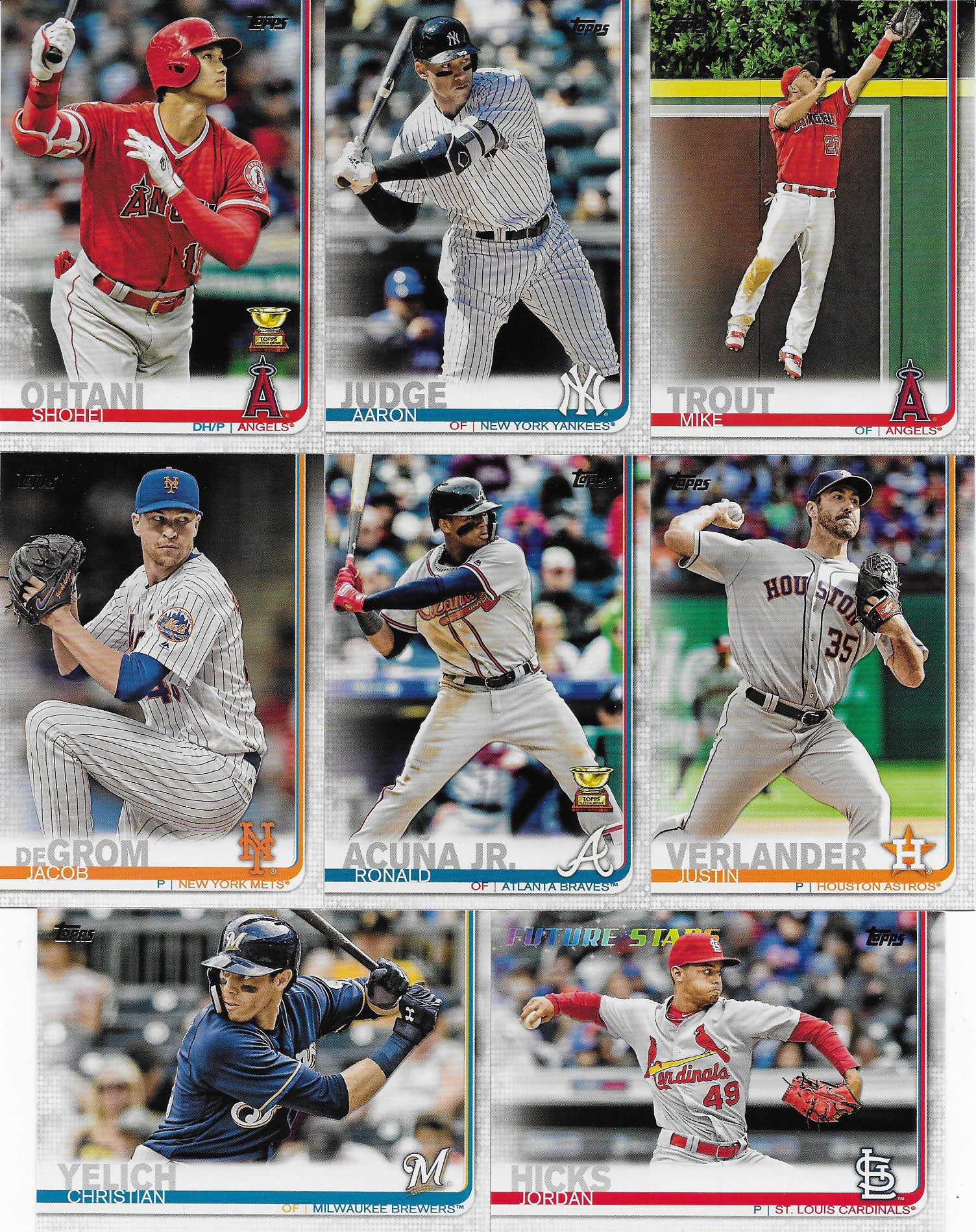 2019 Topps Baseball Complete Mint Hand Collated 700 Card Series 1 and