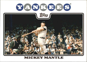 2008 Topps Baseball Series #1 Complete Mint 330 Card Set with Mickey Mantle Plus Rookie Cards of