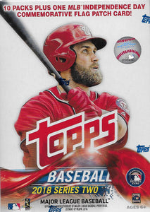2018 Topps Baseball Series 2 Blaster Box Exclusive PATCH   Hard to Find!!