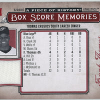 Frank Thomas 2008 Upper Deck Box Score Memories Game Used Jersey