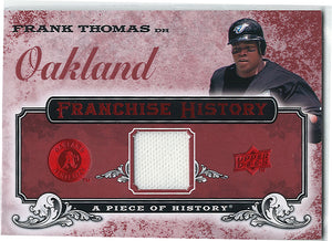 Frank Thomas 2008 Upper Deck Piece of History "Franchise History" Game Used Jersey
