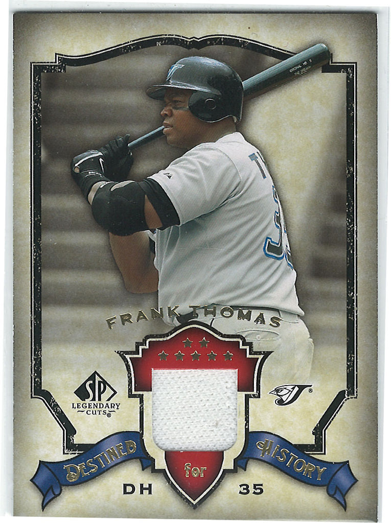 The Strictly Mint Card Co. Inc. Frank Thomas 2008 SP Legendary Cuts Destined for History Game used Jersey